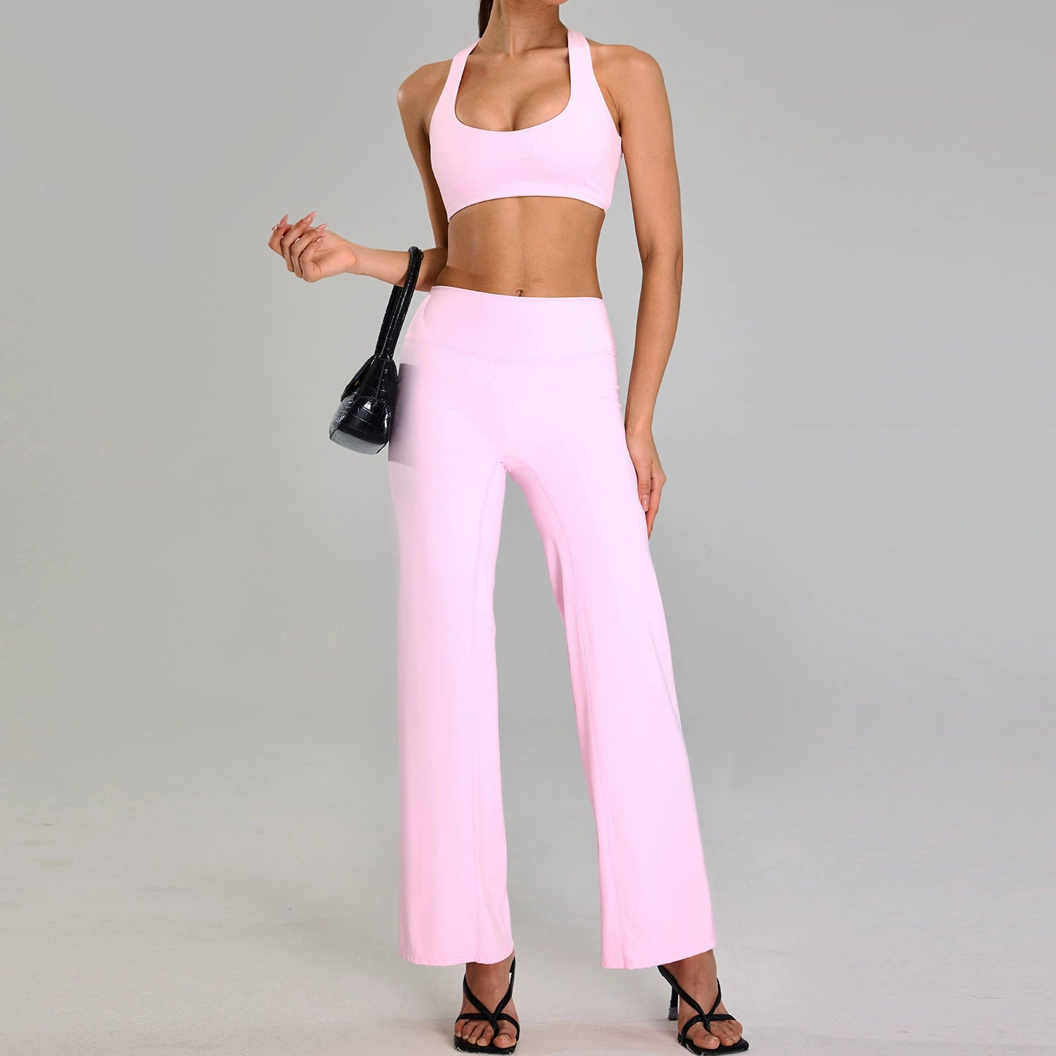 Women's new style bras with High waist hip lift pants set