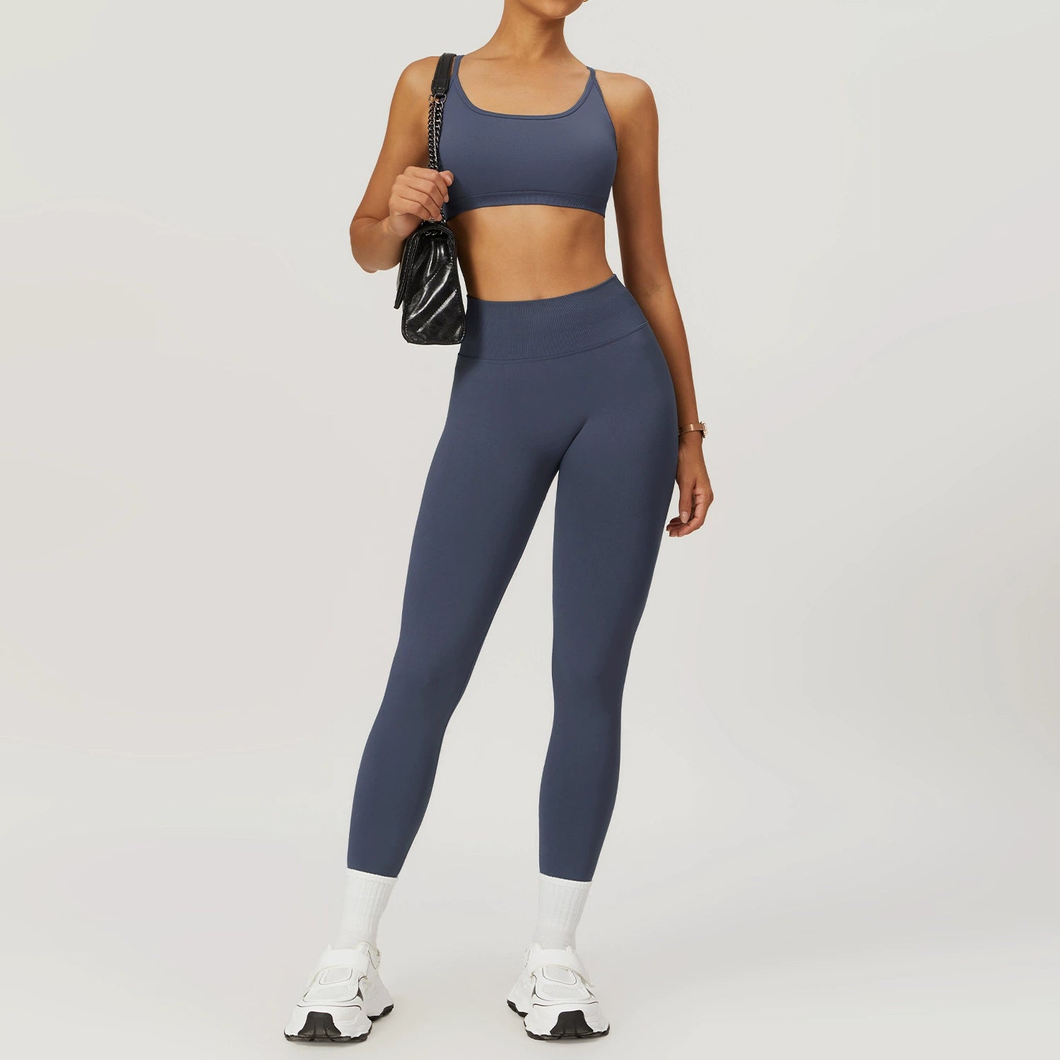 Women's Seamless back yoga suit