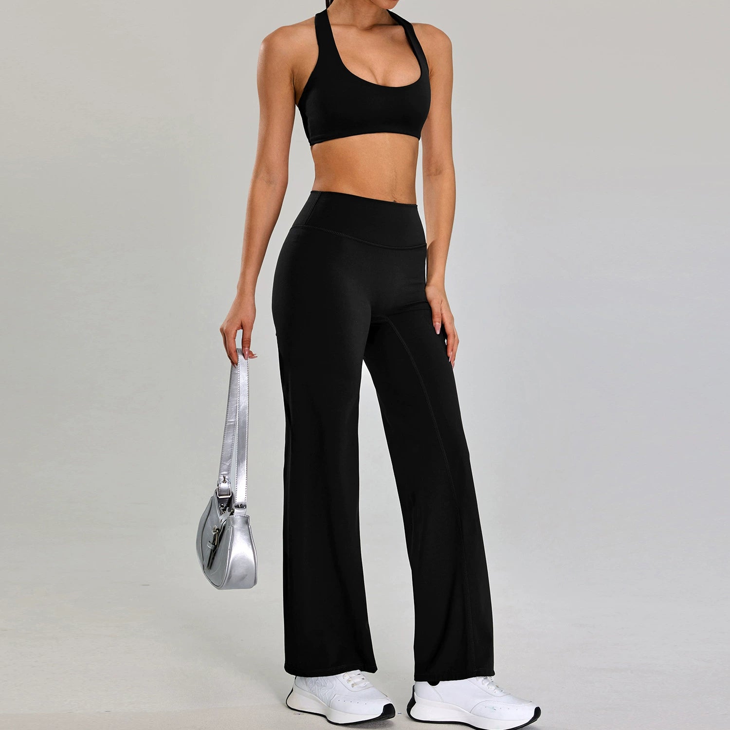 Women's new style bras with High waist hip lift pants set