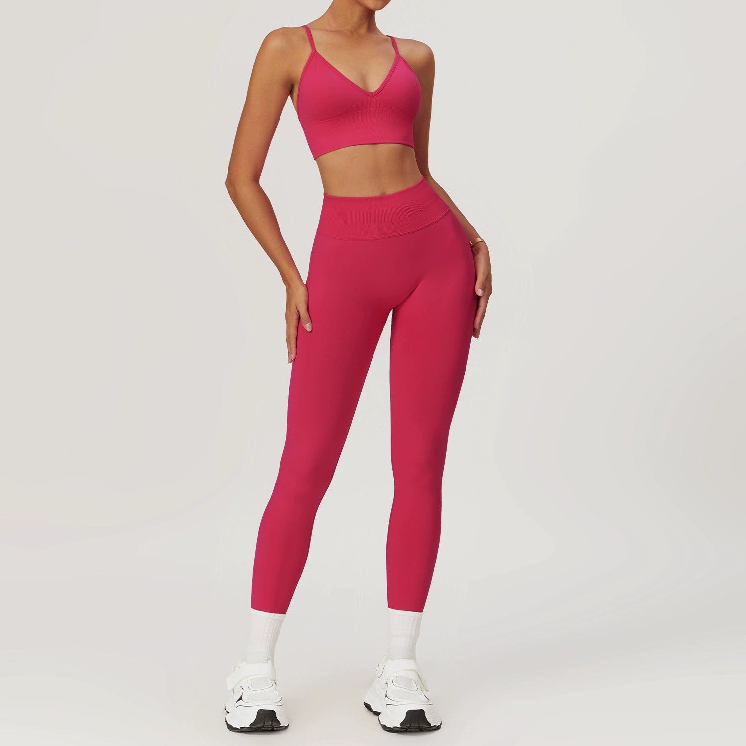Women's Seamless back beauty yoga suit