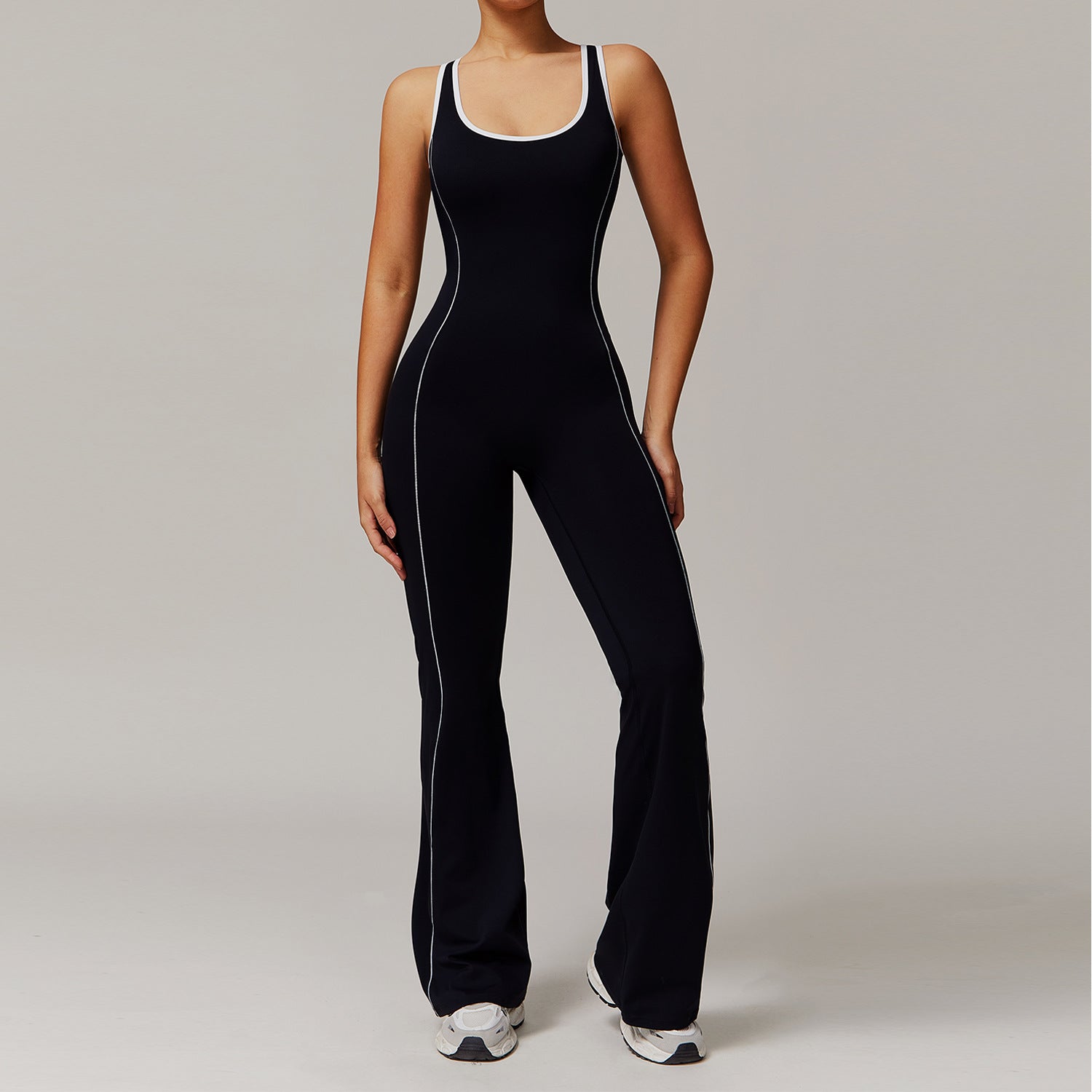 Women's Smocked Flared Yoga Suit
