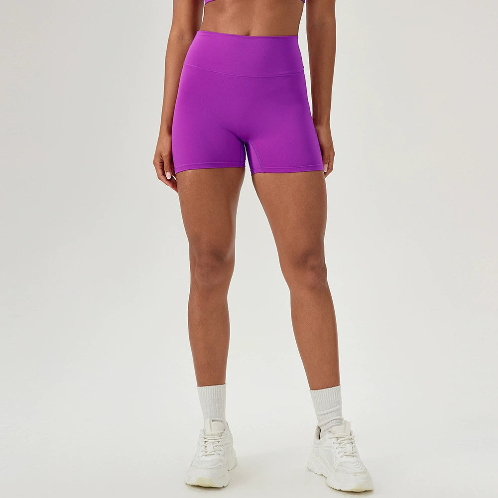 High waist sexy peach hip tight sports shorts