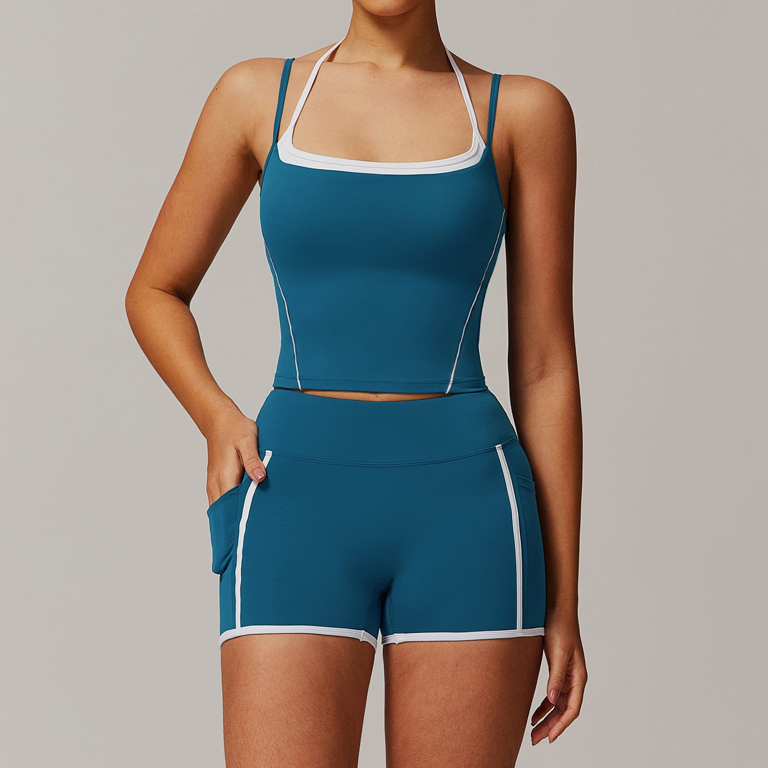 Women's Beautiful Back Shorts Suit