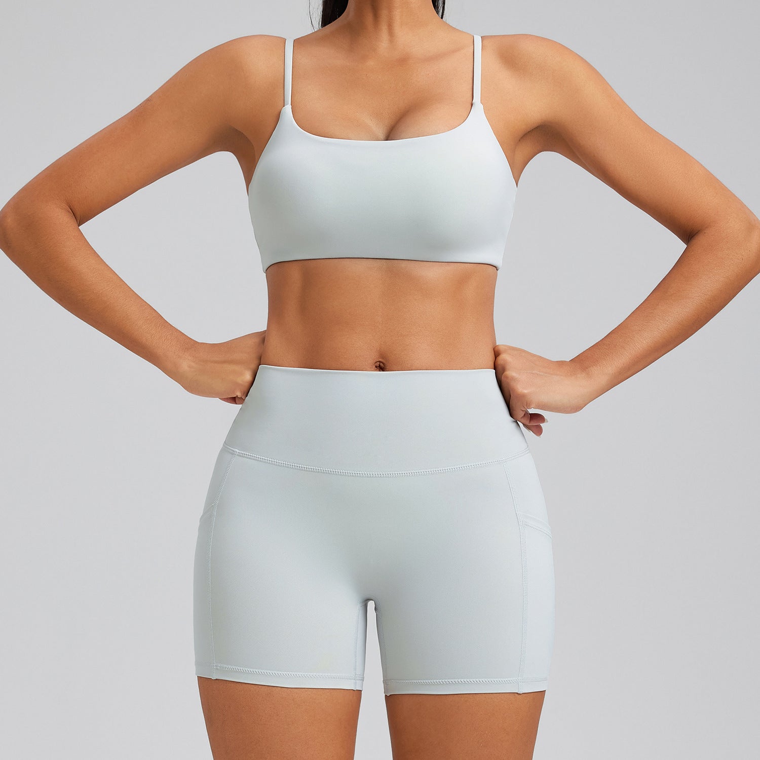 Women's hip-lifting tight bras with shorts sportswear suit