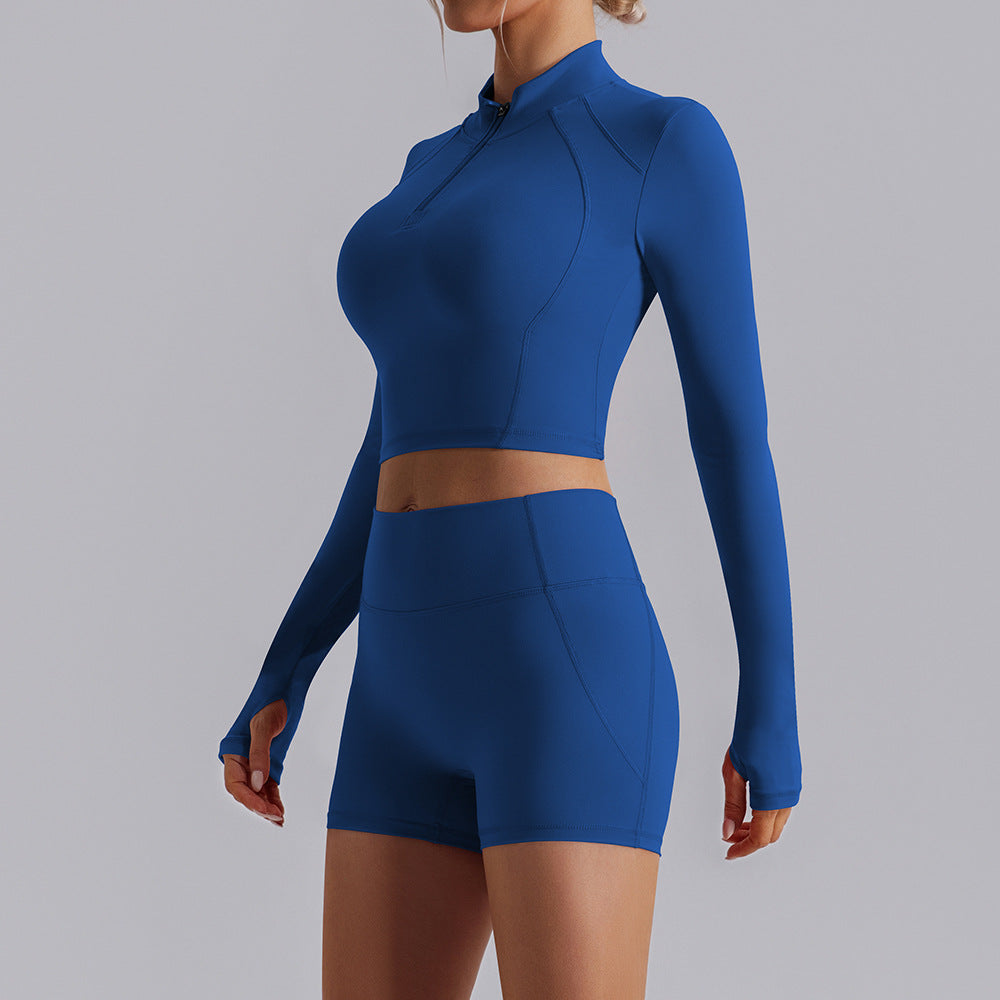 New long-sleeved quick-drying slim-fitting yoga set
