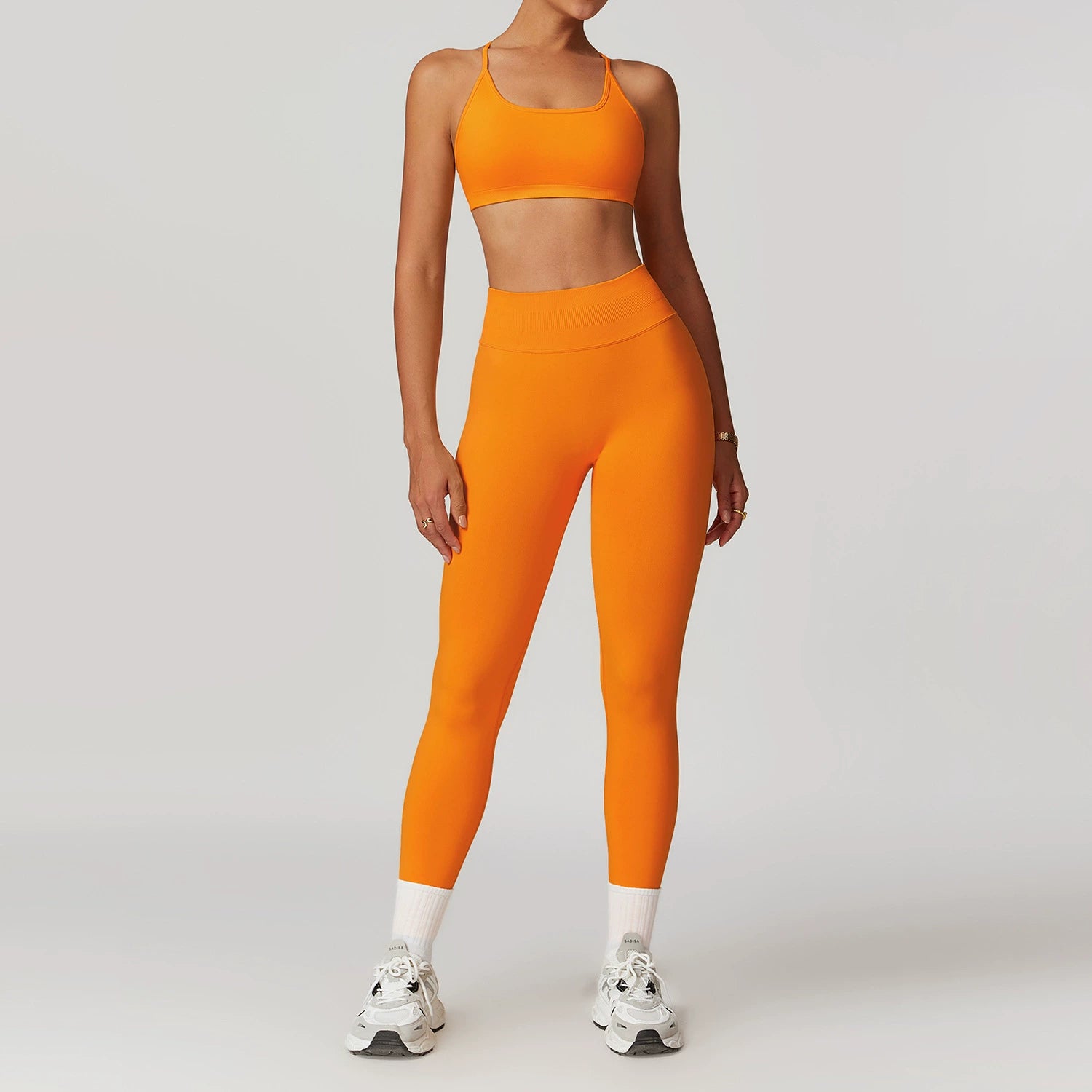 Women's Seamless back yoga suit