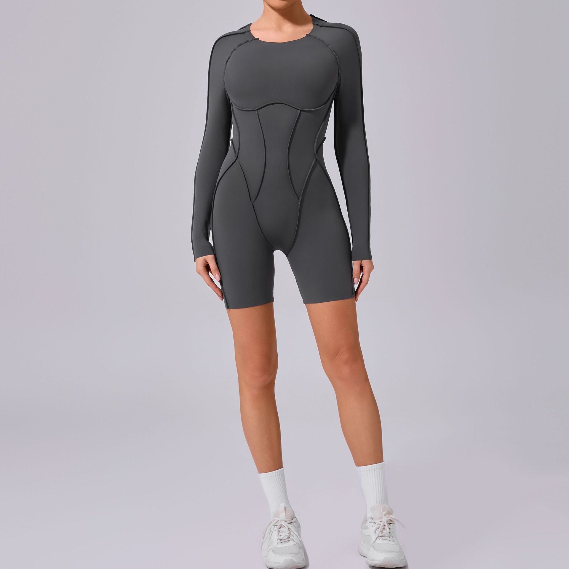 Women's Backless Fitness Sports Bodysuit Tight Yoga Jumpsuits