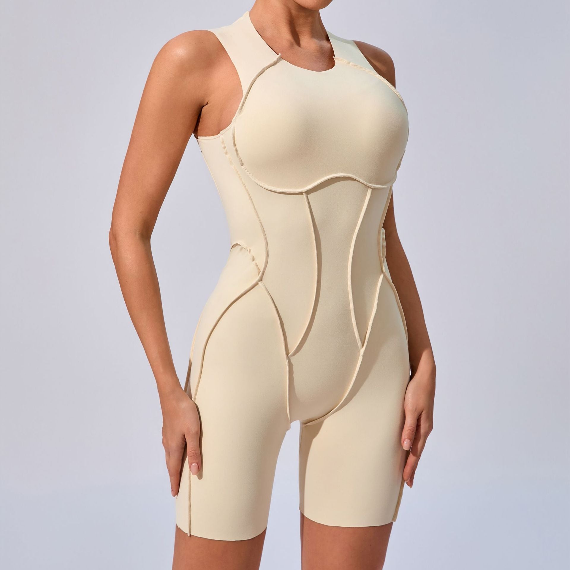 New body jumpsuit beautiful back outer wear one-piece yoga suit