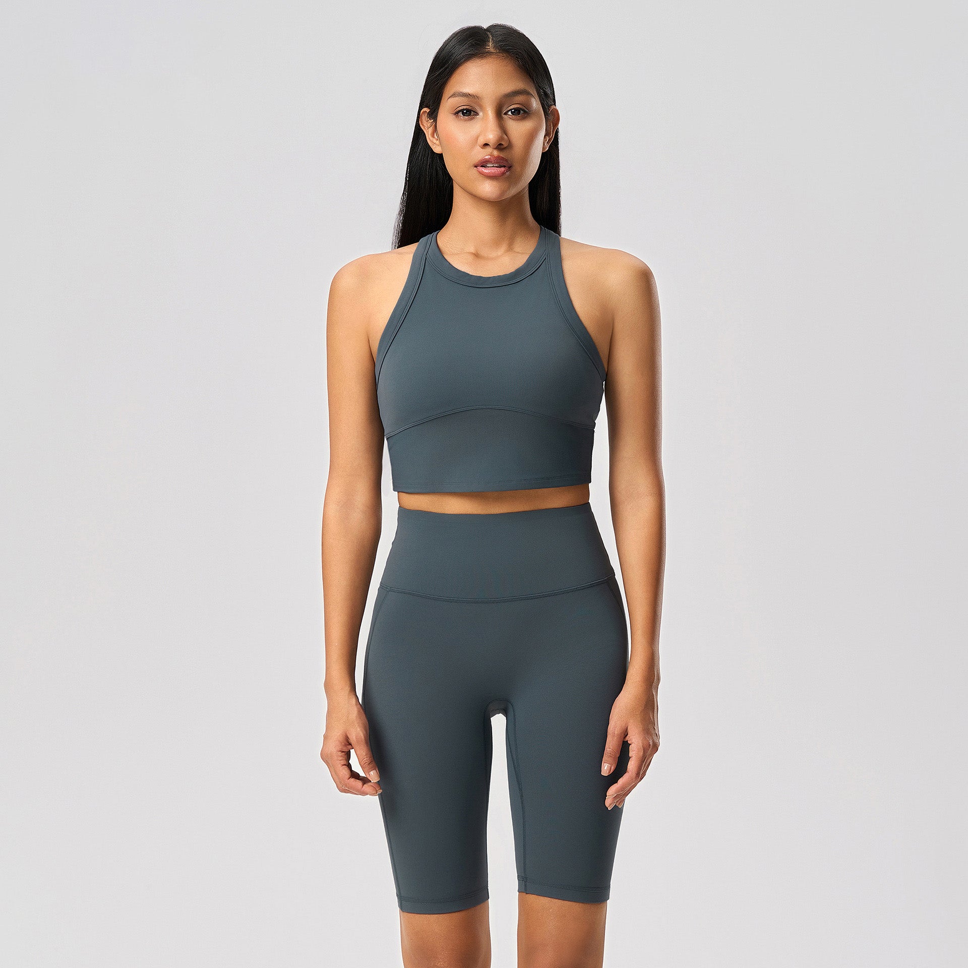 Women's short Fitness sleeveless sports vest