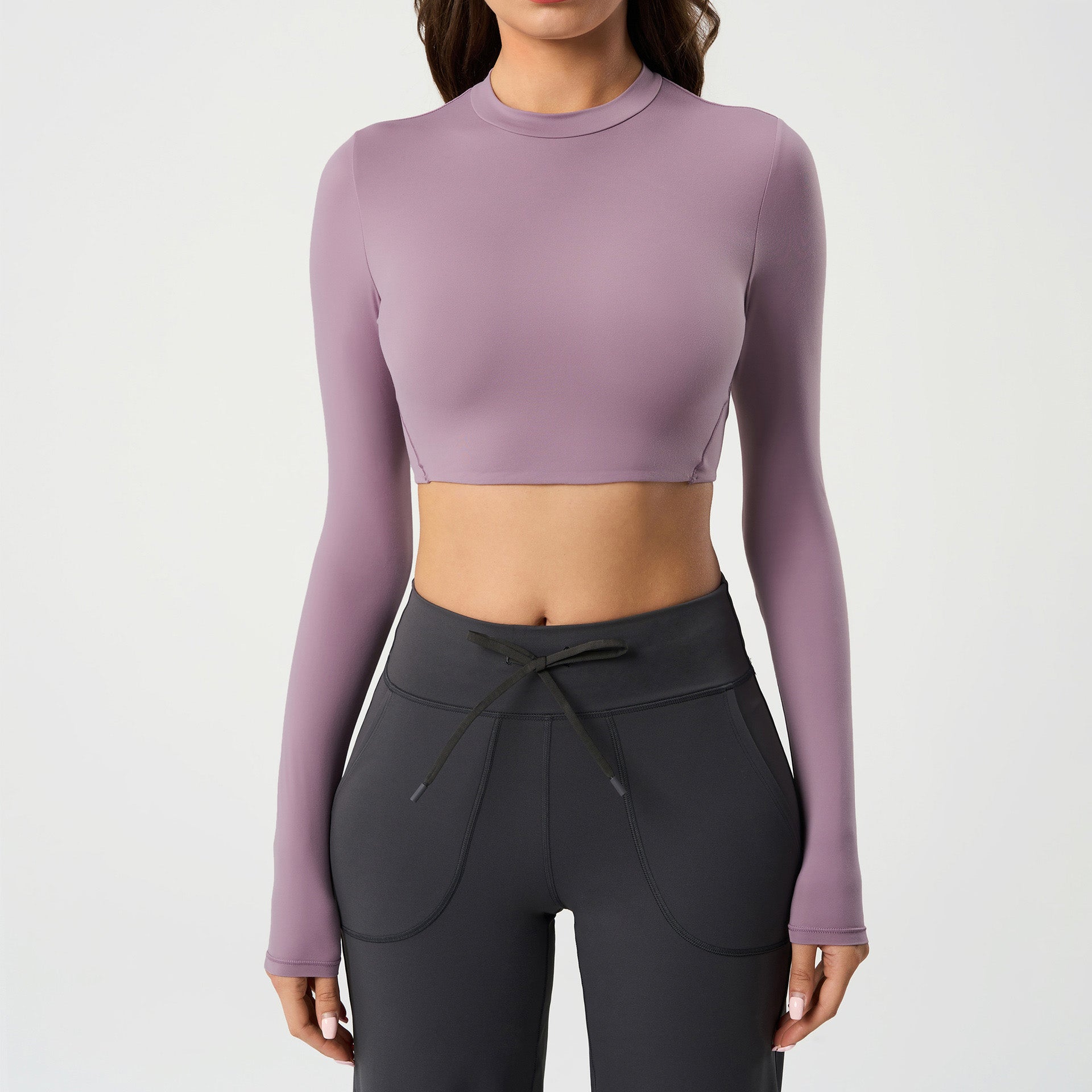 Women's Short navel-baring long sleeve