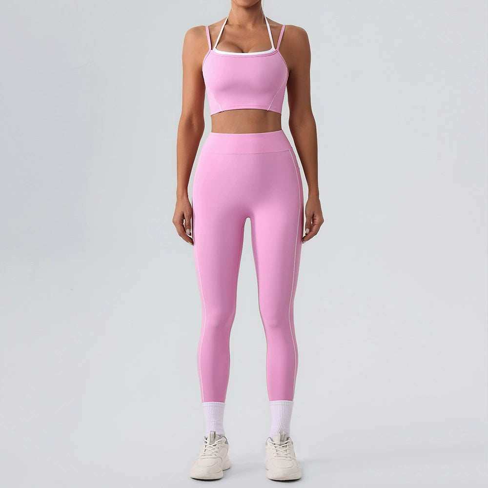 Women's quick-drying New high waist leggings sportswear suit