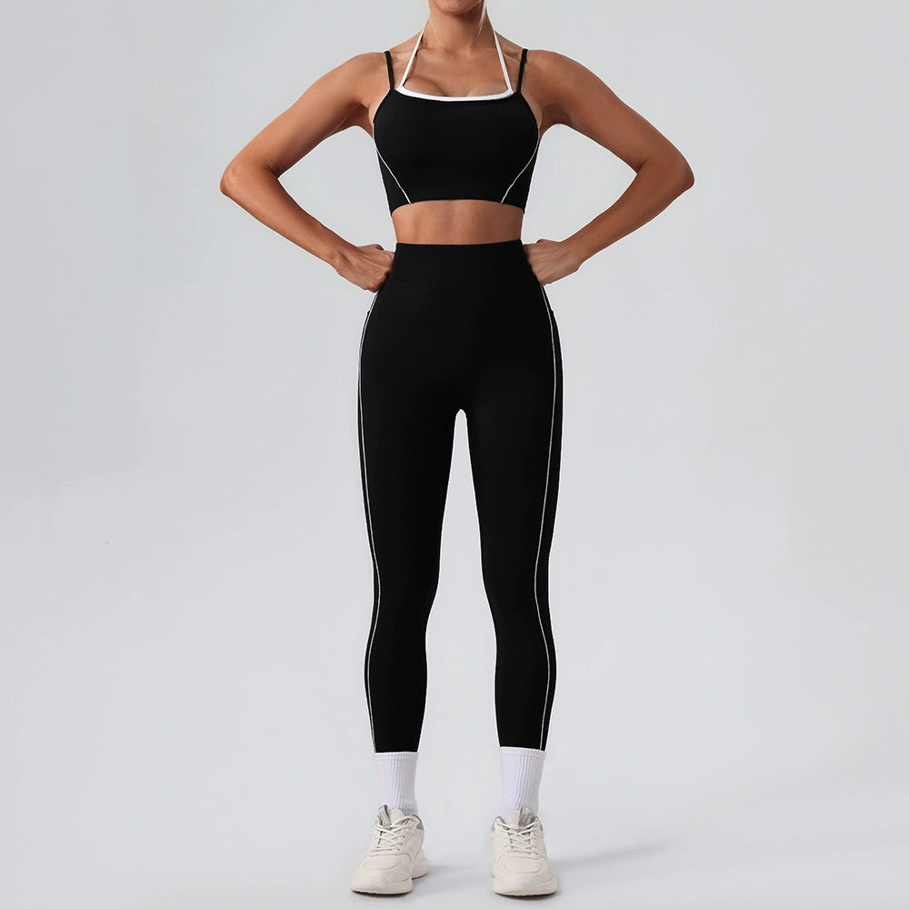 Women's quick-drying New high waist leggings sportswear suit