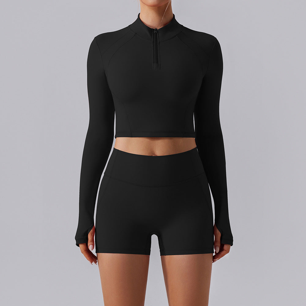 New long-sleeved quick-drying slim-fitting yoga set