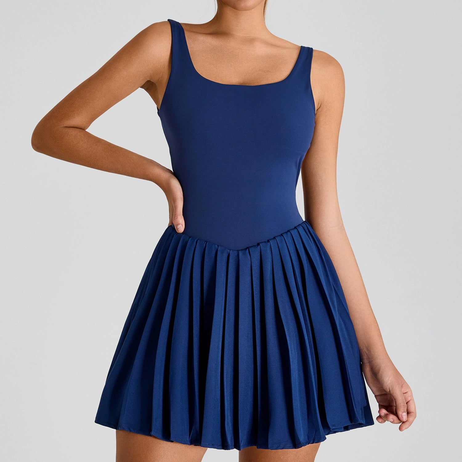 Women's New Outdoor Fitness Pleated Sports Dress
