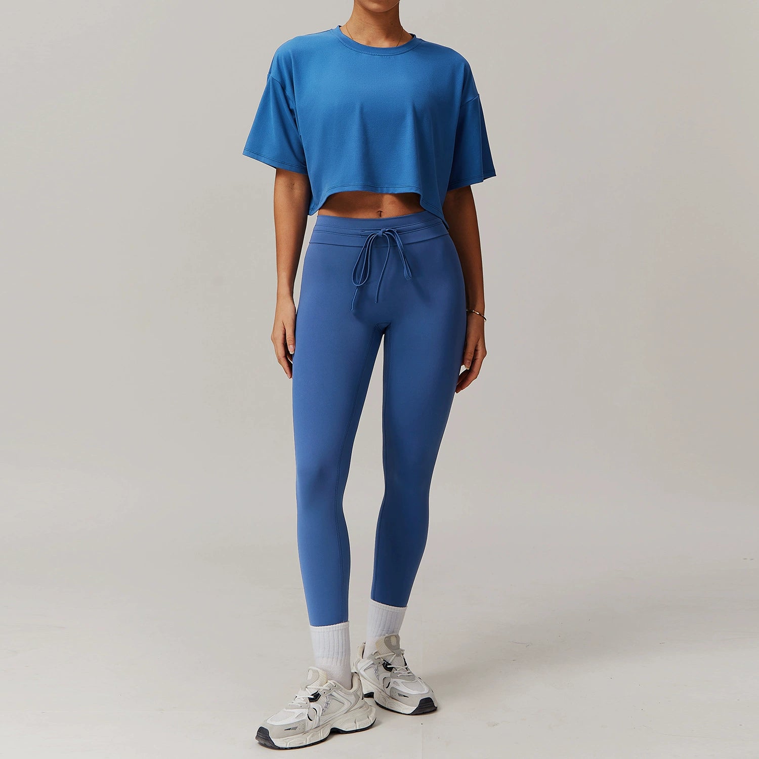 Women's Short Sleeve Running Fitness Sports Suit