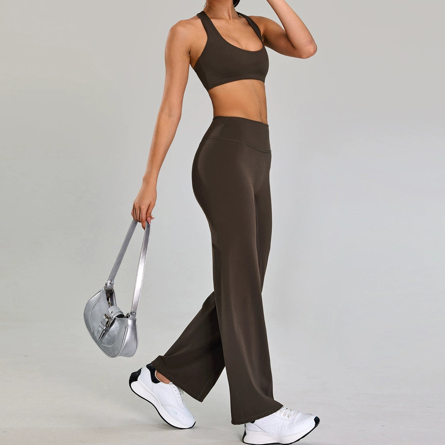 Women's new style bras with High waist hip lift pants set