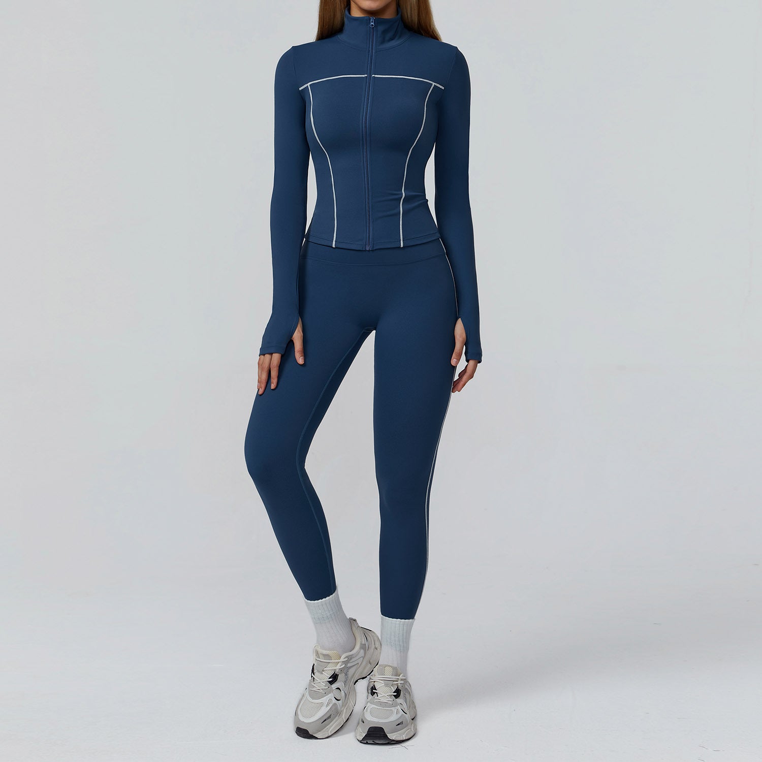 Wholesale Slim-fit yoga fitness jackets set