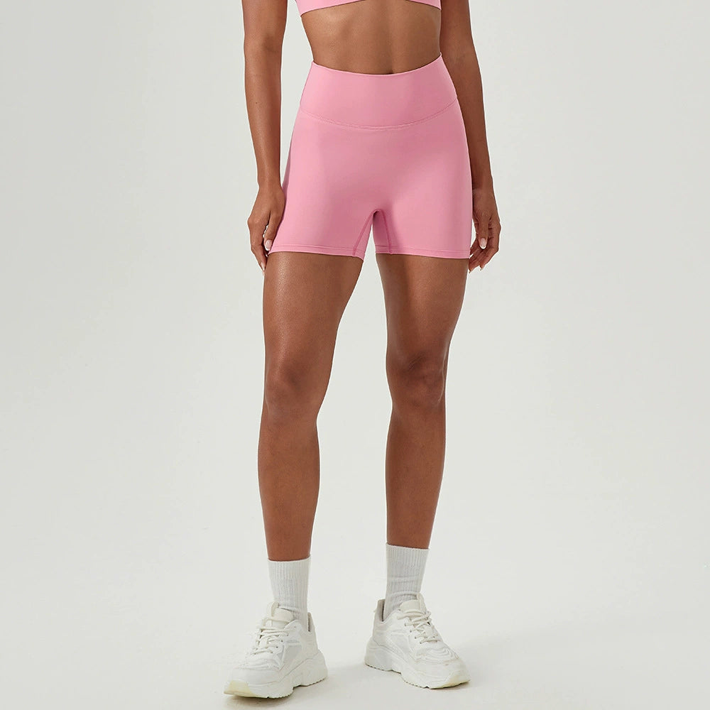 High waist sexy peach hip tight sports shorts