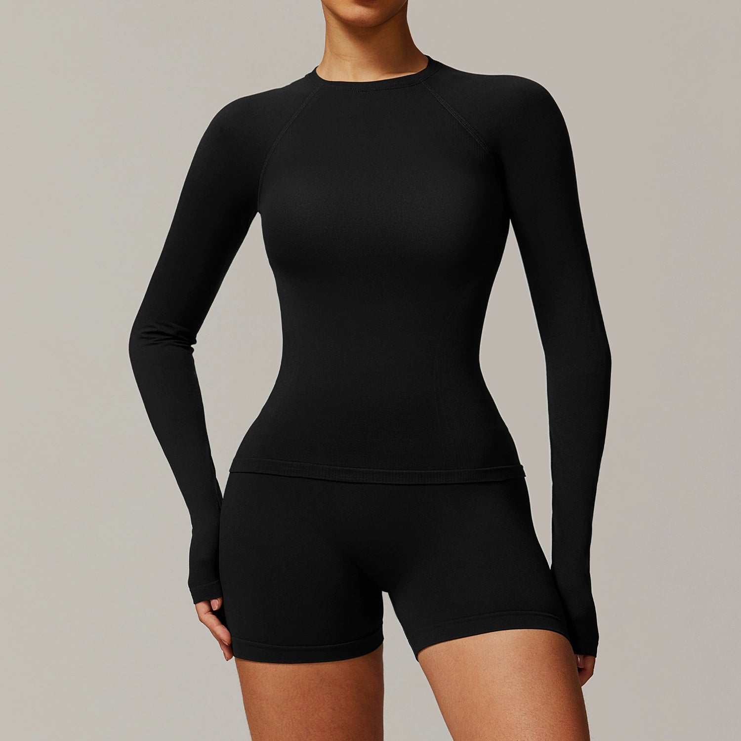 Women's long sleeve with shorts Sports Suit