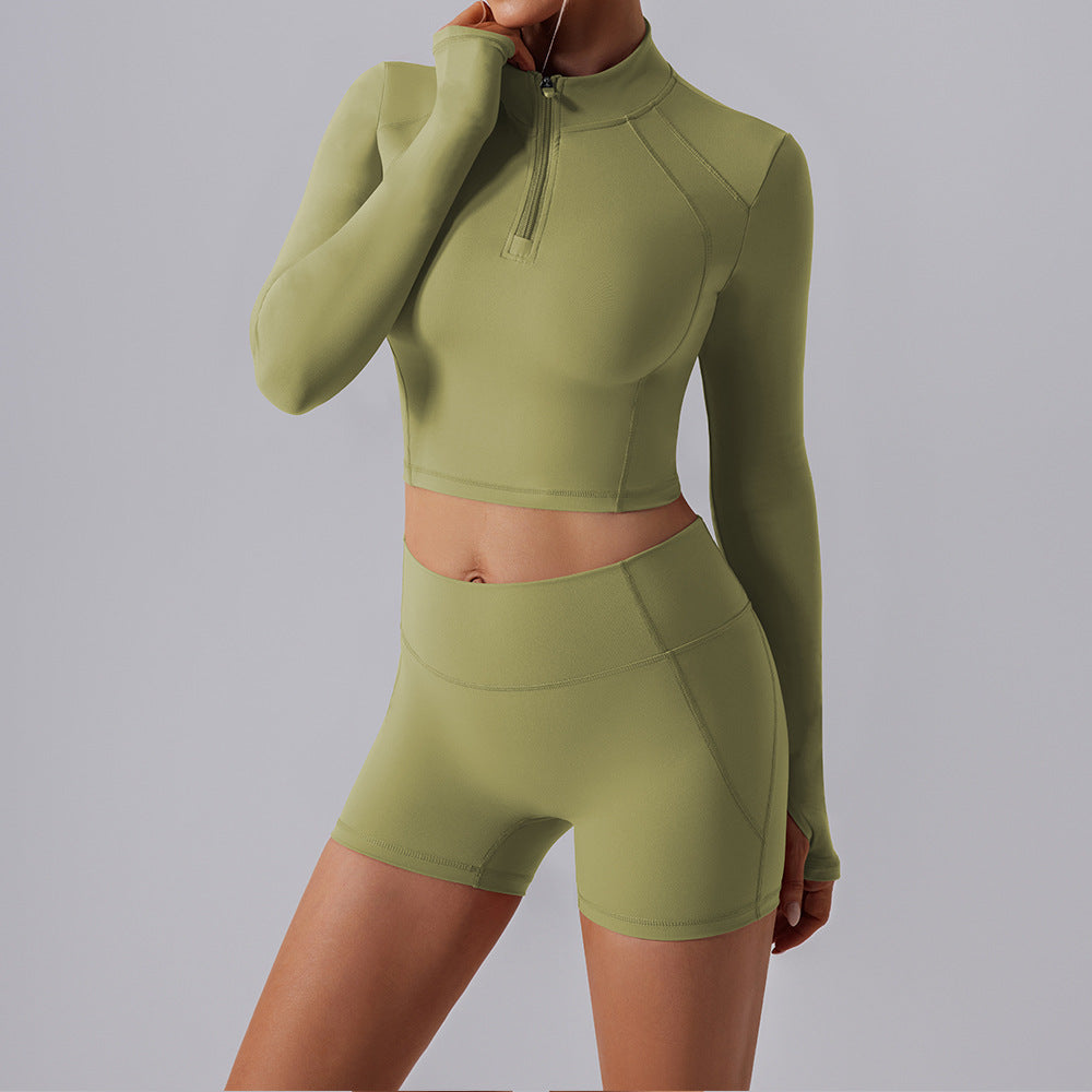 New long-sleeved quick-drying slim-fitting yoga set