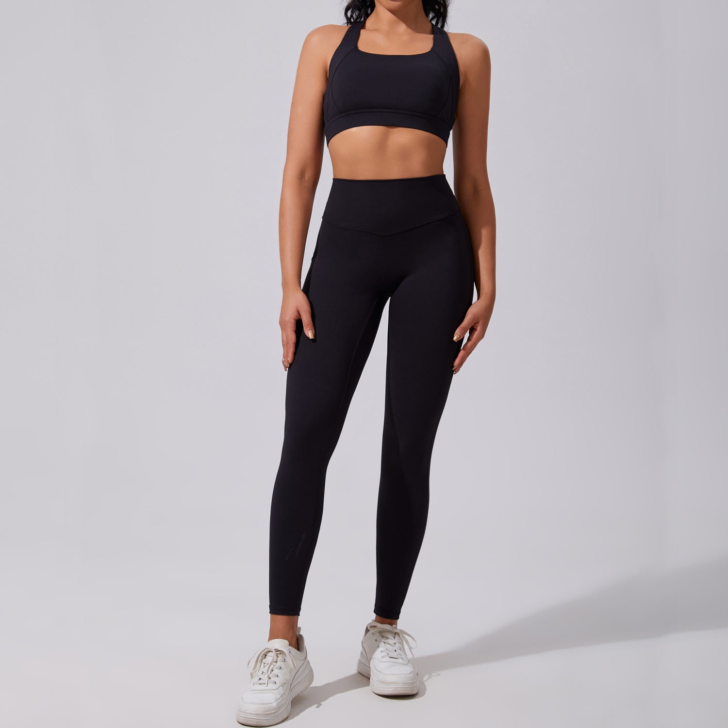 Women's elastic breathable sportswear suit