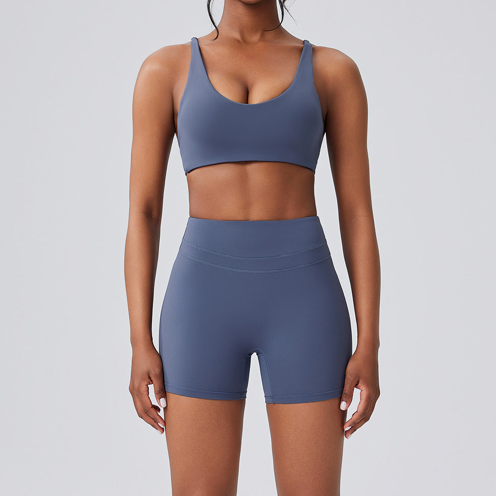 Women's sexy High waist quick-drying running fitness set
