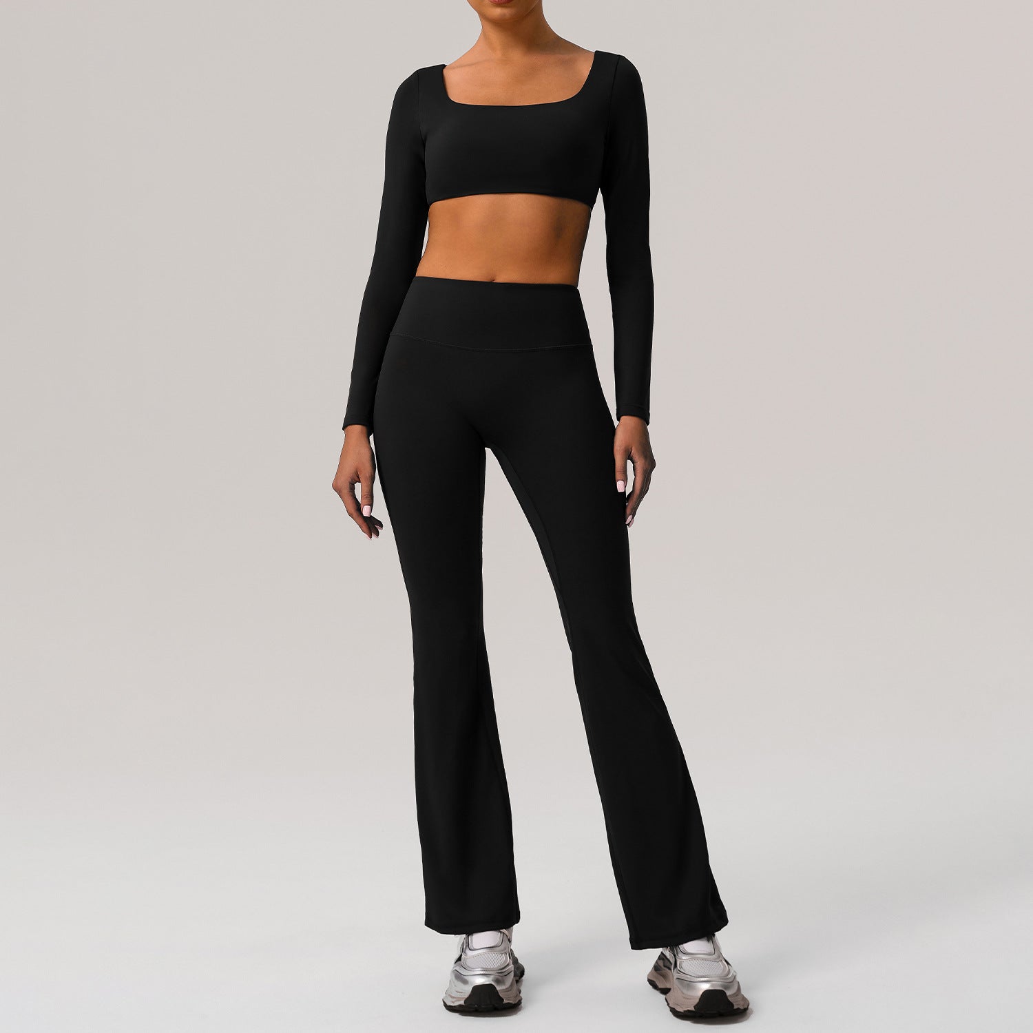 Quick-drying tights fitness suit with chest pads casual sports suit