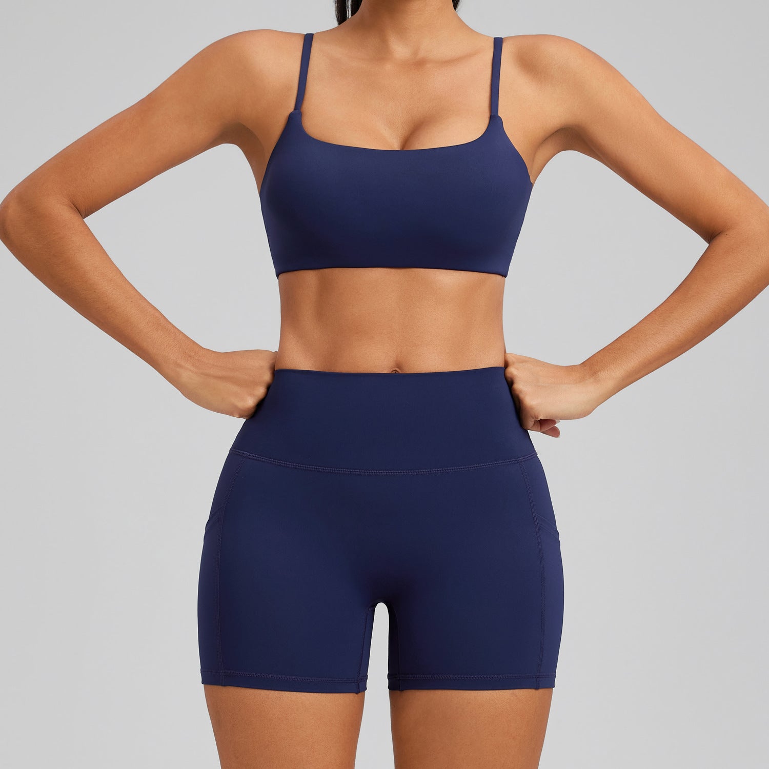 Women's hip-lifting tight bras with shorts sportswear suit