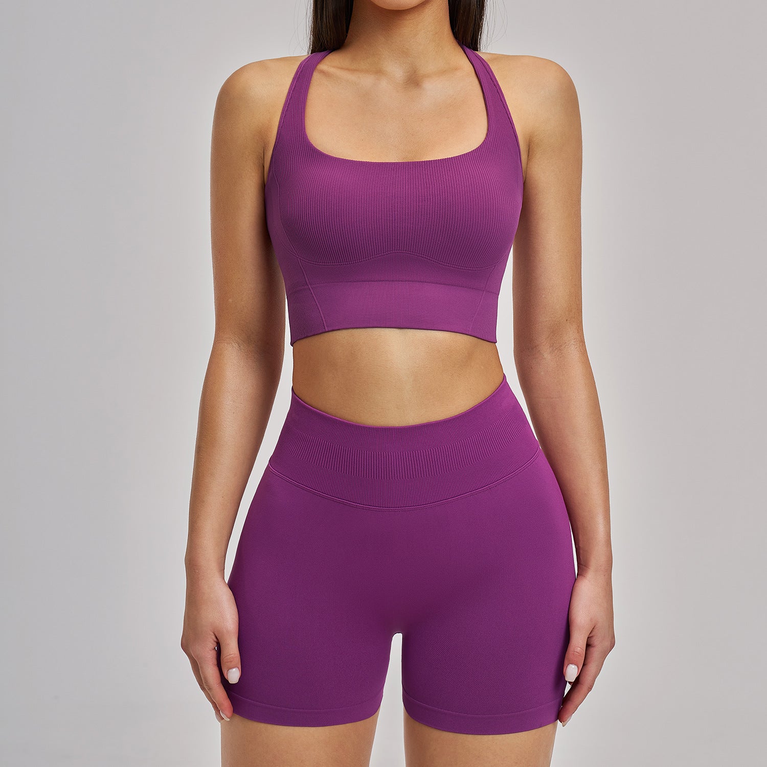 Quick-Drying Fitness Set Casual sports bras with shorts yoga set