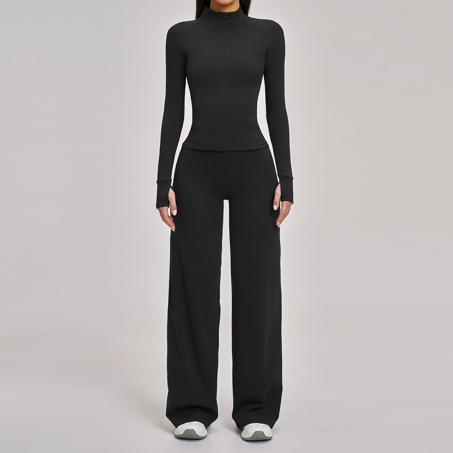 Versatile Casual Yoga Jacket Sports Running Fitness Set