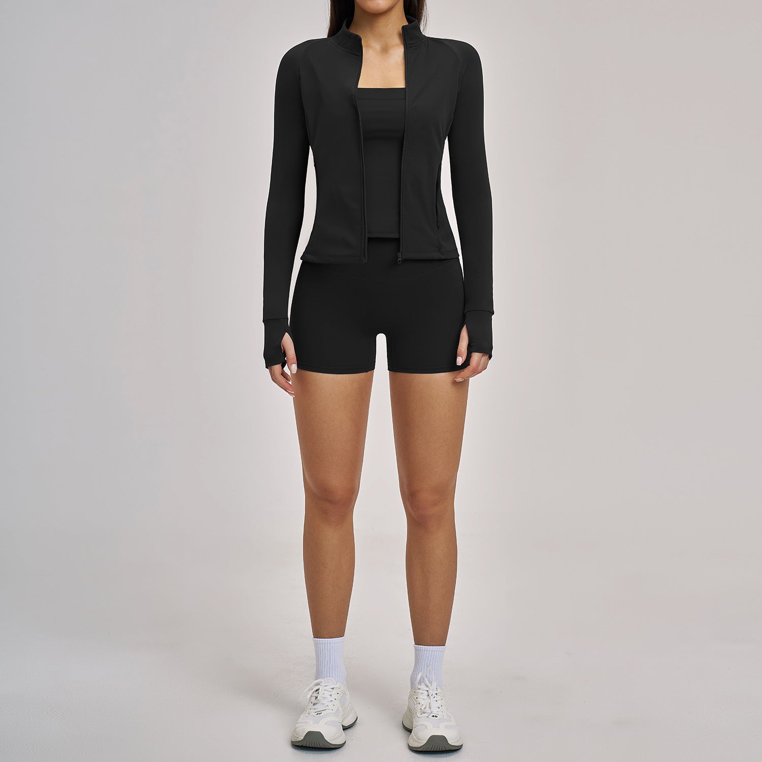 Women's Casual Fitness Set 3-Piece Outdoor Running Sports Outfit