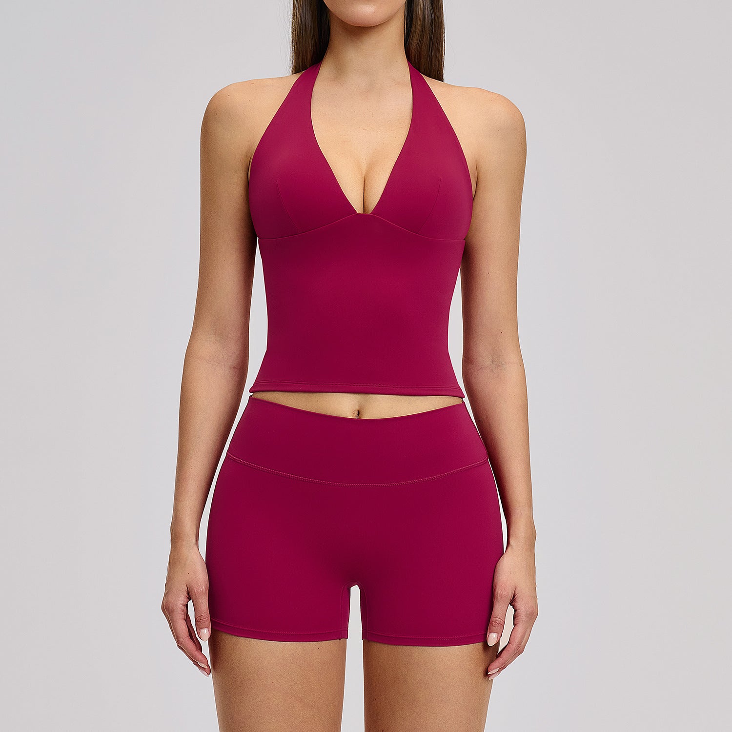Women's quick-drying sexy sports bras with shorts set fitness yoga set