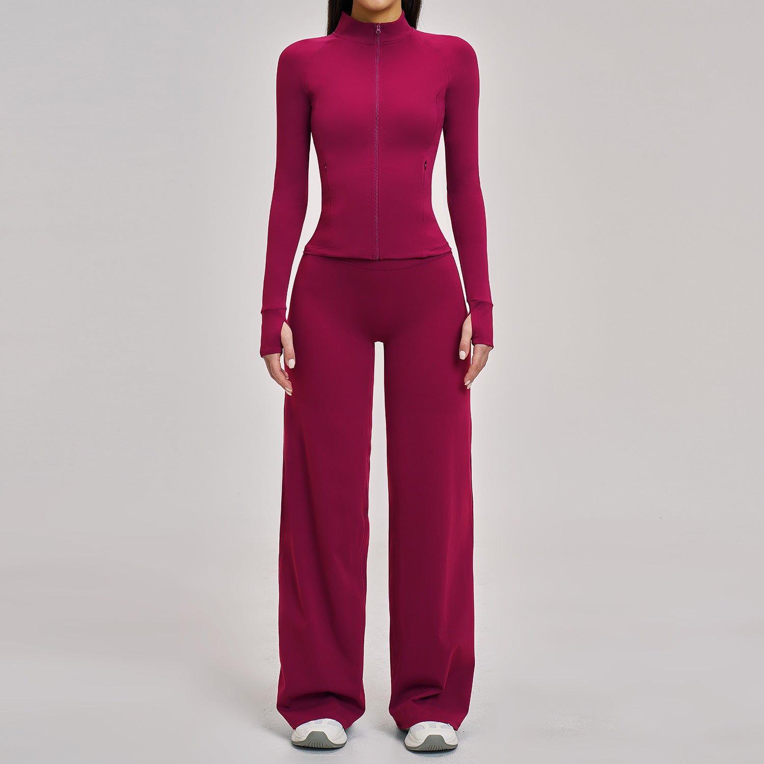 Versatile Casual Yoga Jacket Sports Running Fitness Set