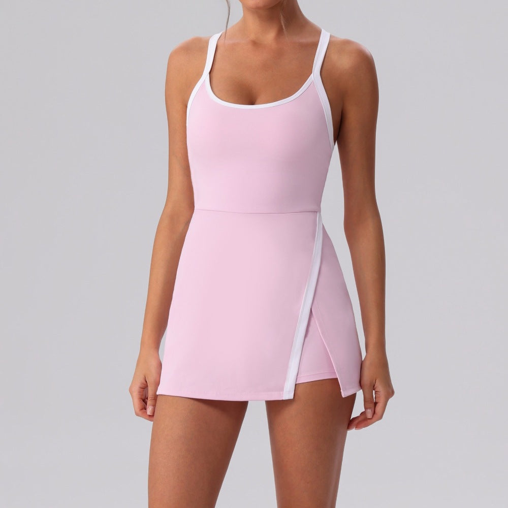 Slimming Anti-Exposure Camisole Tennis Dress