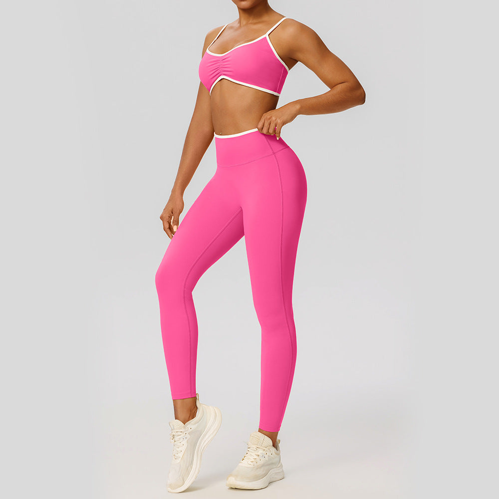 Quick-drying sports bras fitness breathable yoga set