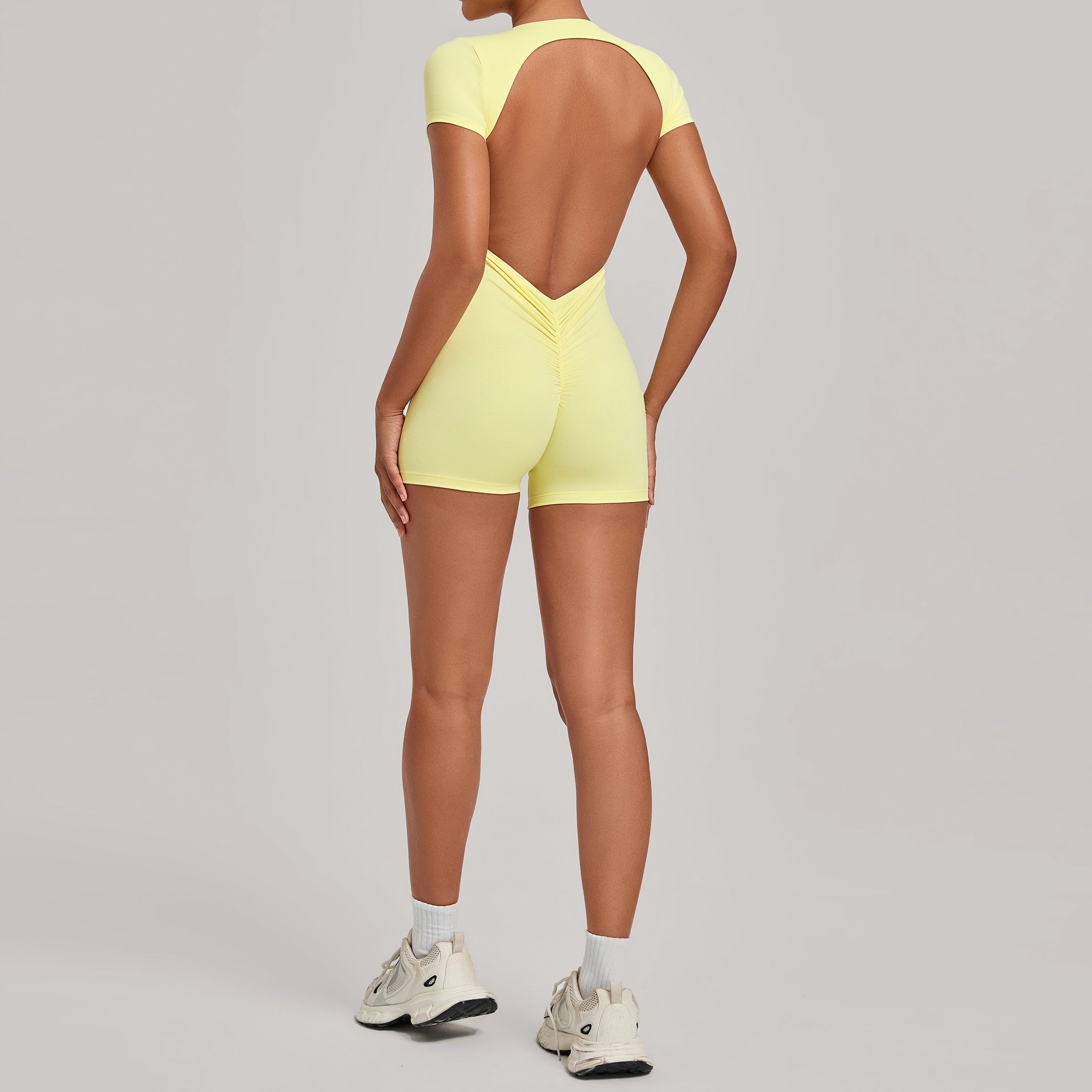 Backless Jumpsuit Form-Fitting One-Piece Yoga Suit