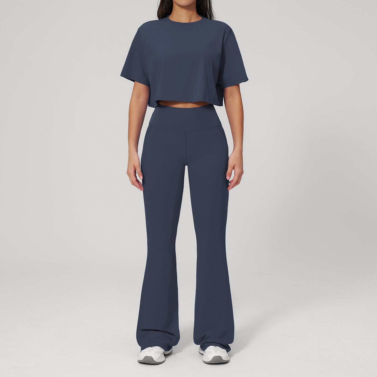Quick-Drying Short-Sleeve with Compression Leggings Set High-Intensity Workout Gear