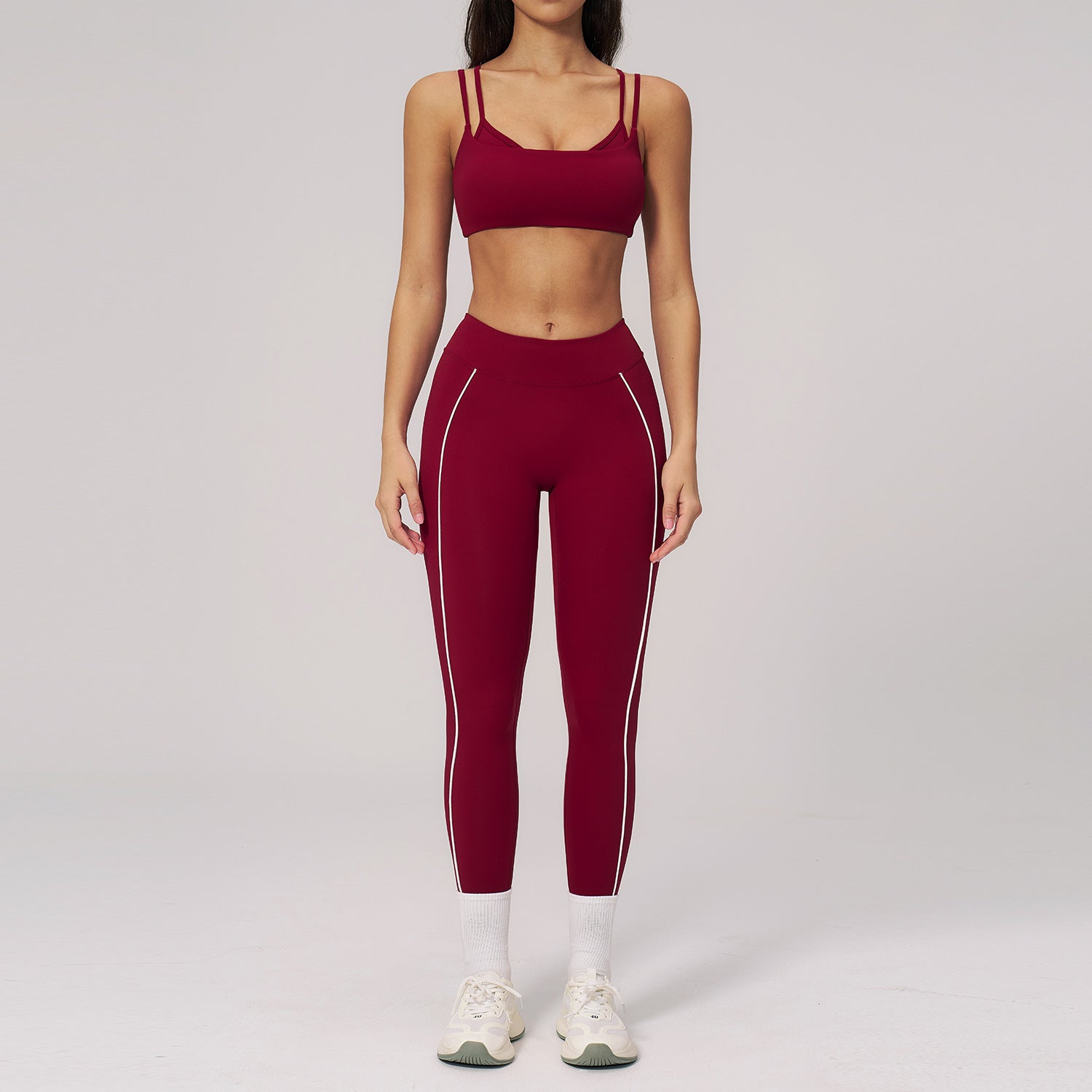 Women's wholesale sports bras with leggings set casual gymwear