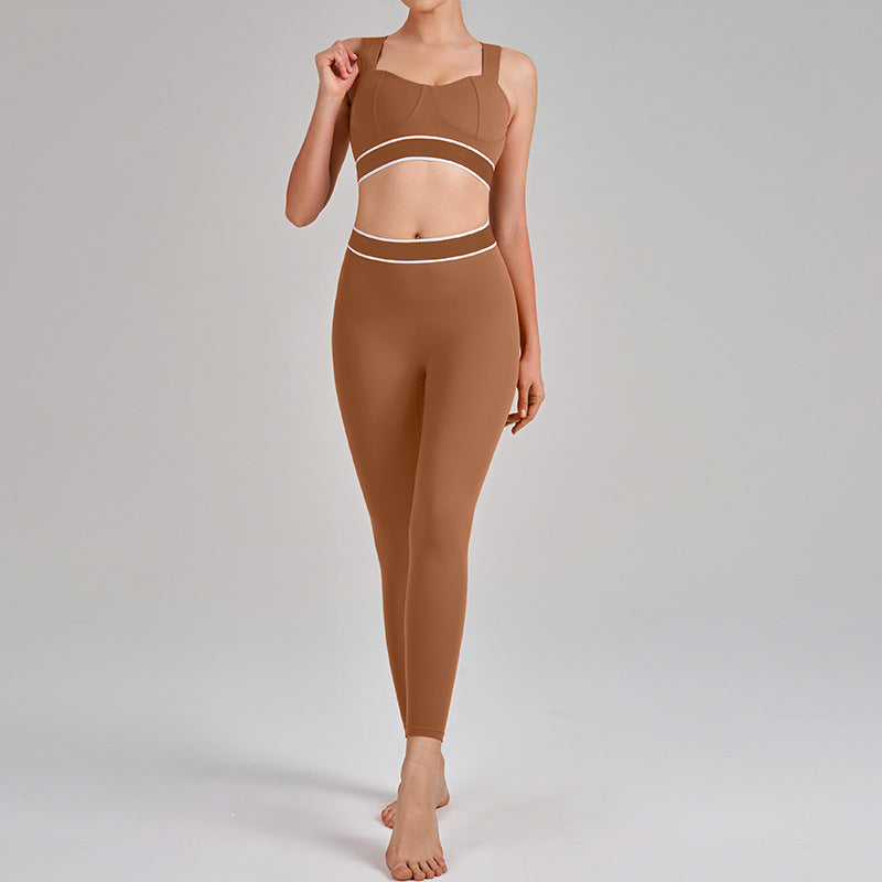 High-Waisted Butt-Lifting leggings two-pieces yoga set