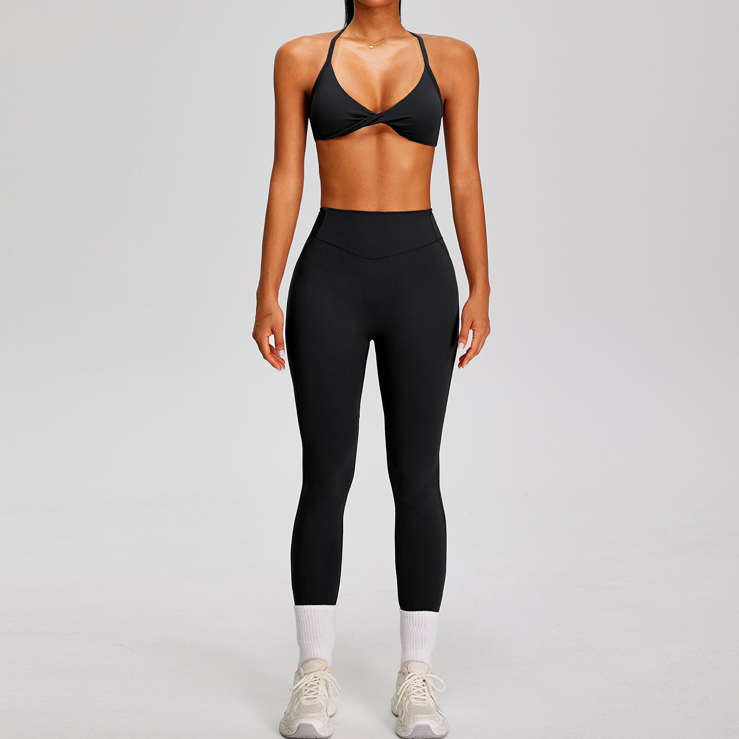 Beautiful Back Bra Quick-Dry High-Waist Butt-Lifting Long leggings Fitness Slimming Tight Yoga Set