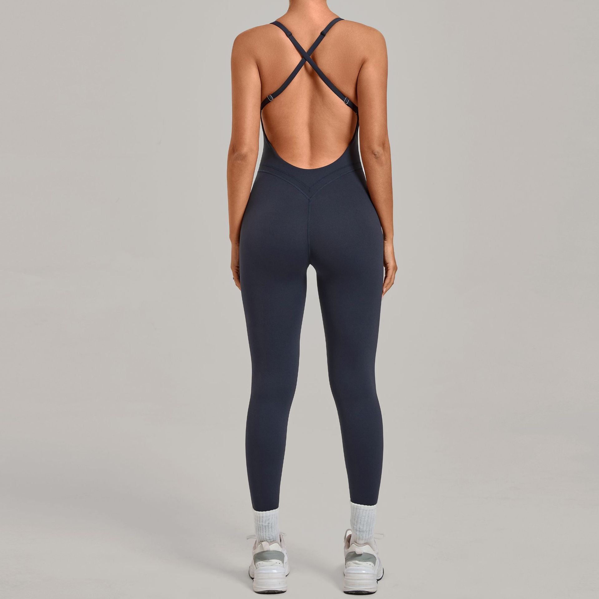 Women's Cross-Back Design Butt-Lifting Yoga Jumpsuit
