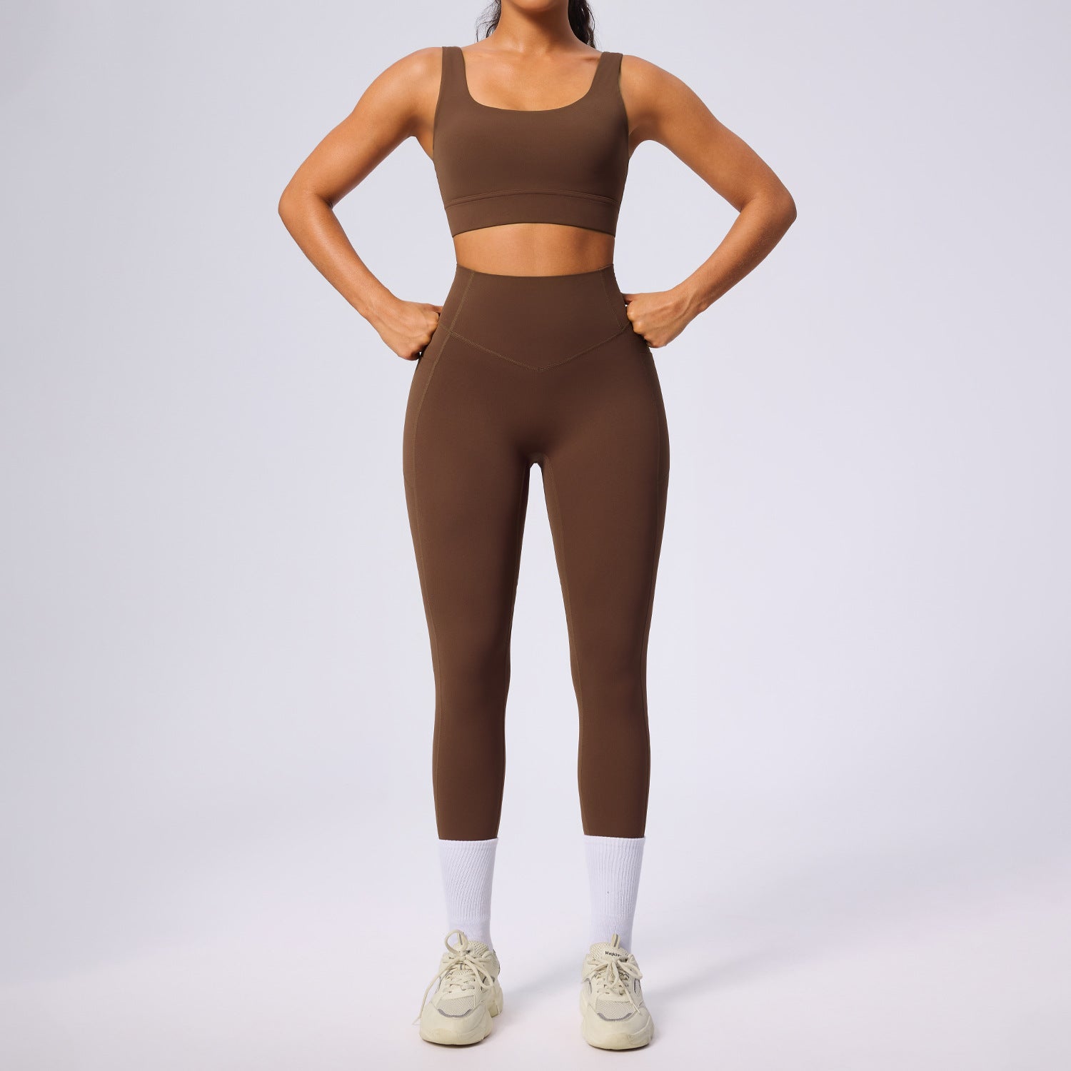 Women's new fitness quick-drying sports bras set