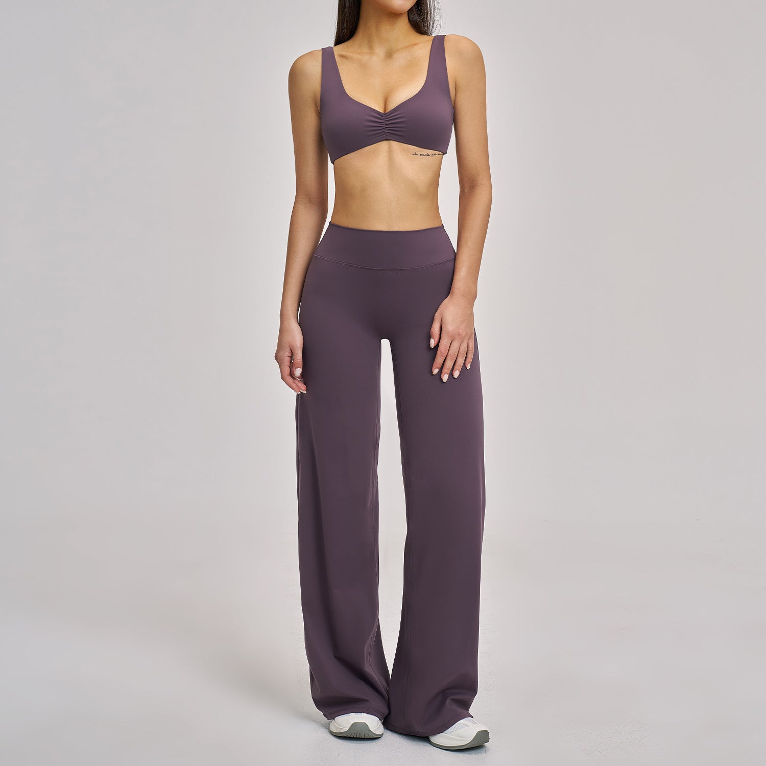 Athletic Wide-Leg Fitness Set Outdoor Casual Sportswear