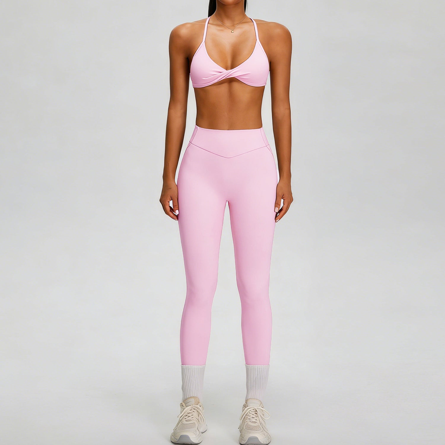 Beautiful Back Bra Quick-Dry High-Waist Butt-Lifting Long leggings Fitness Slimming Tight Yoga Set