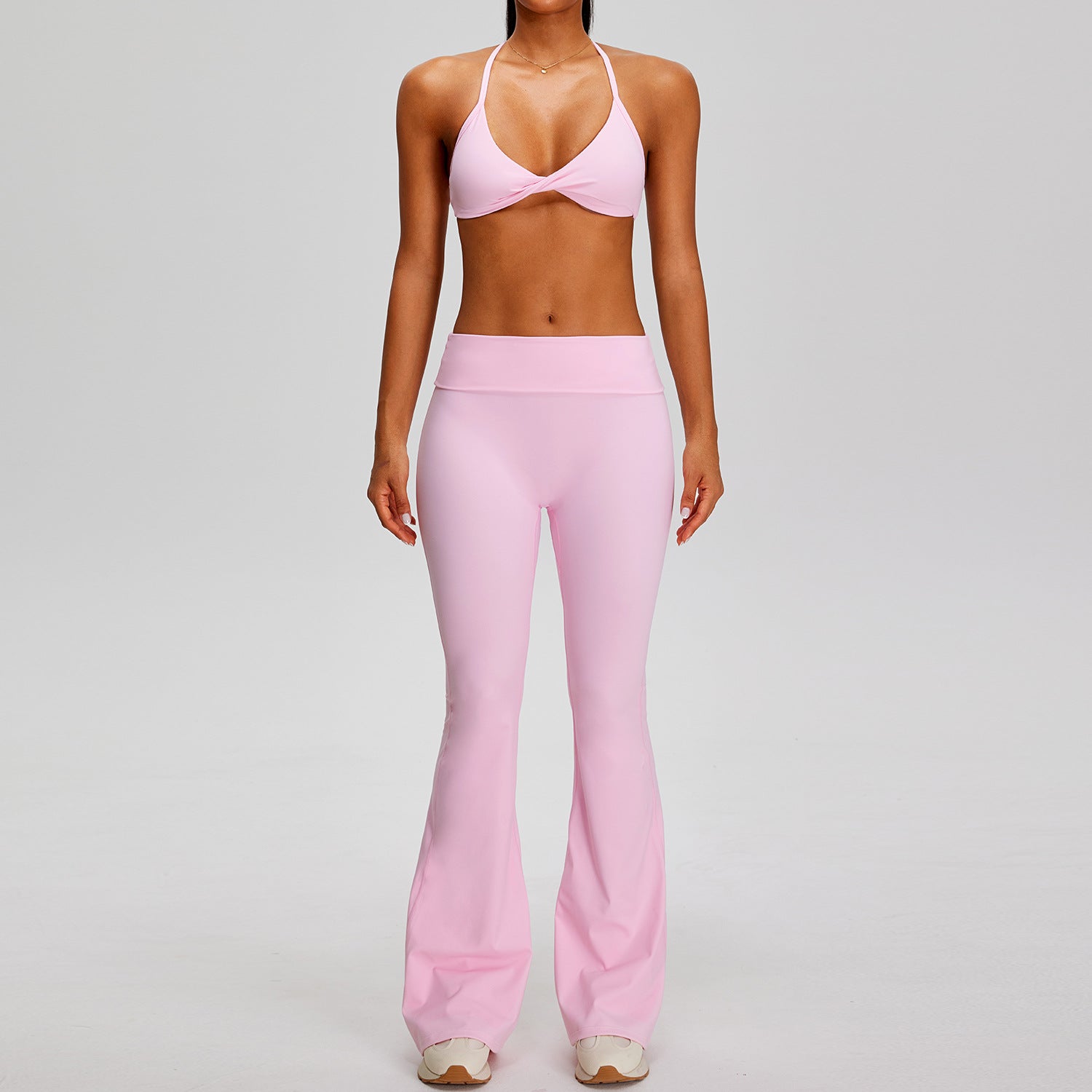 New Style Quick-Drying bras with Form-Fitting flares Yoga Set