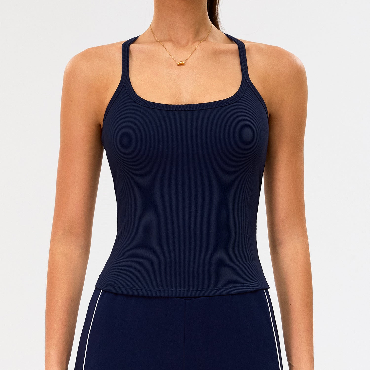 Quick-Drying Yoga Top with Stylish Back Design