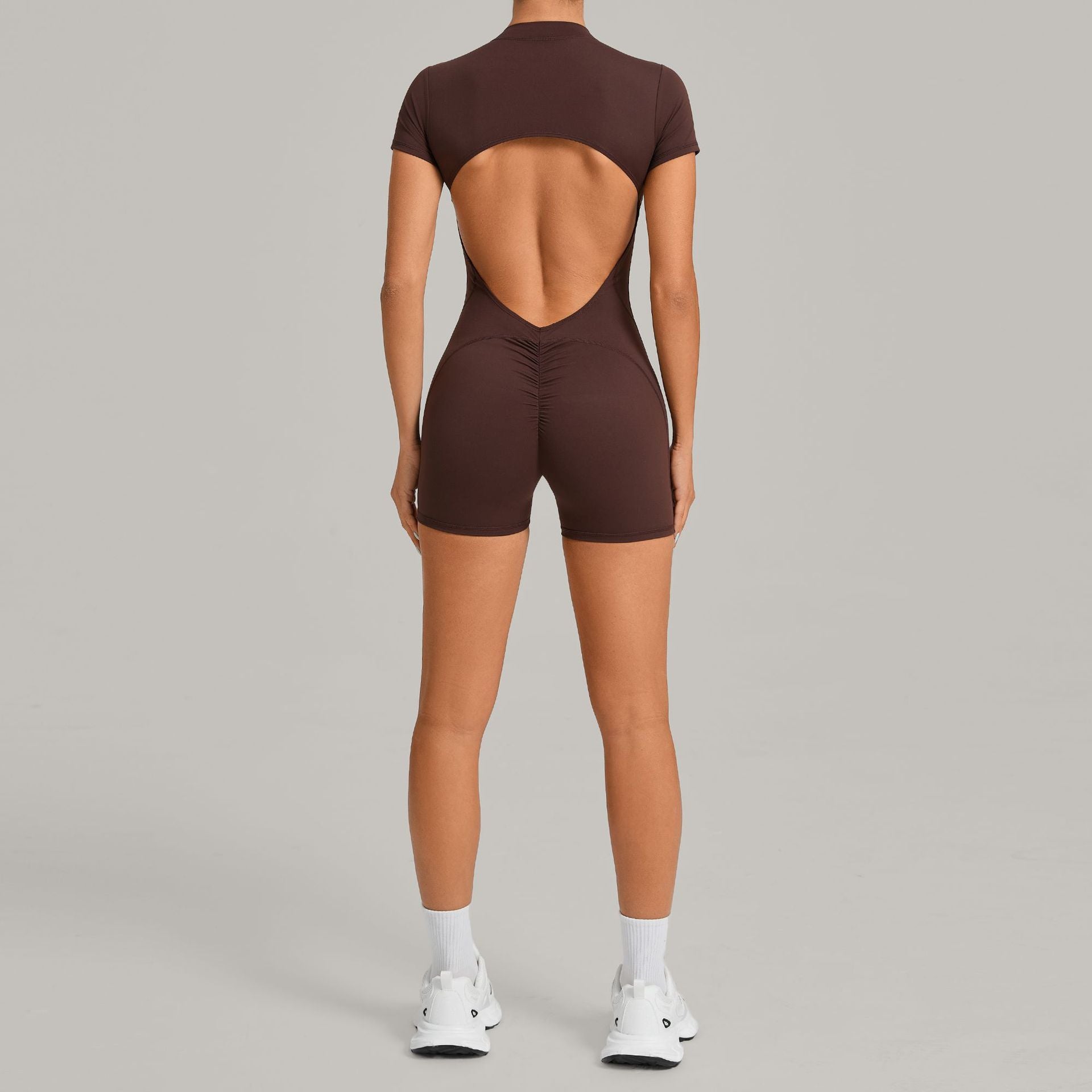 Butt-Lifting Athletic Jumpsuit Backless One-Piece Yoga Fitness Bodysuit
