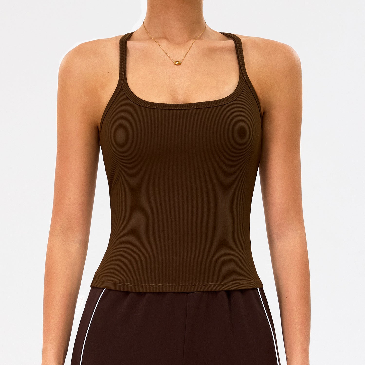 Quick-Drying Yoga Top with Stylish Back Design
