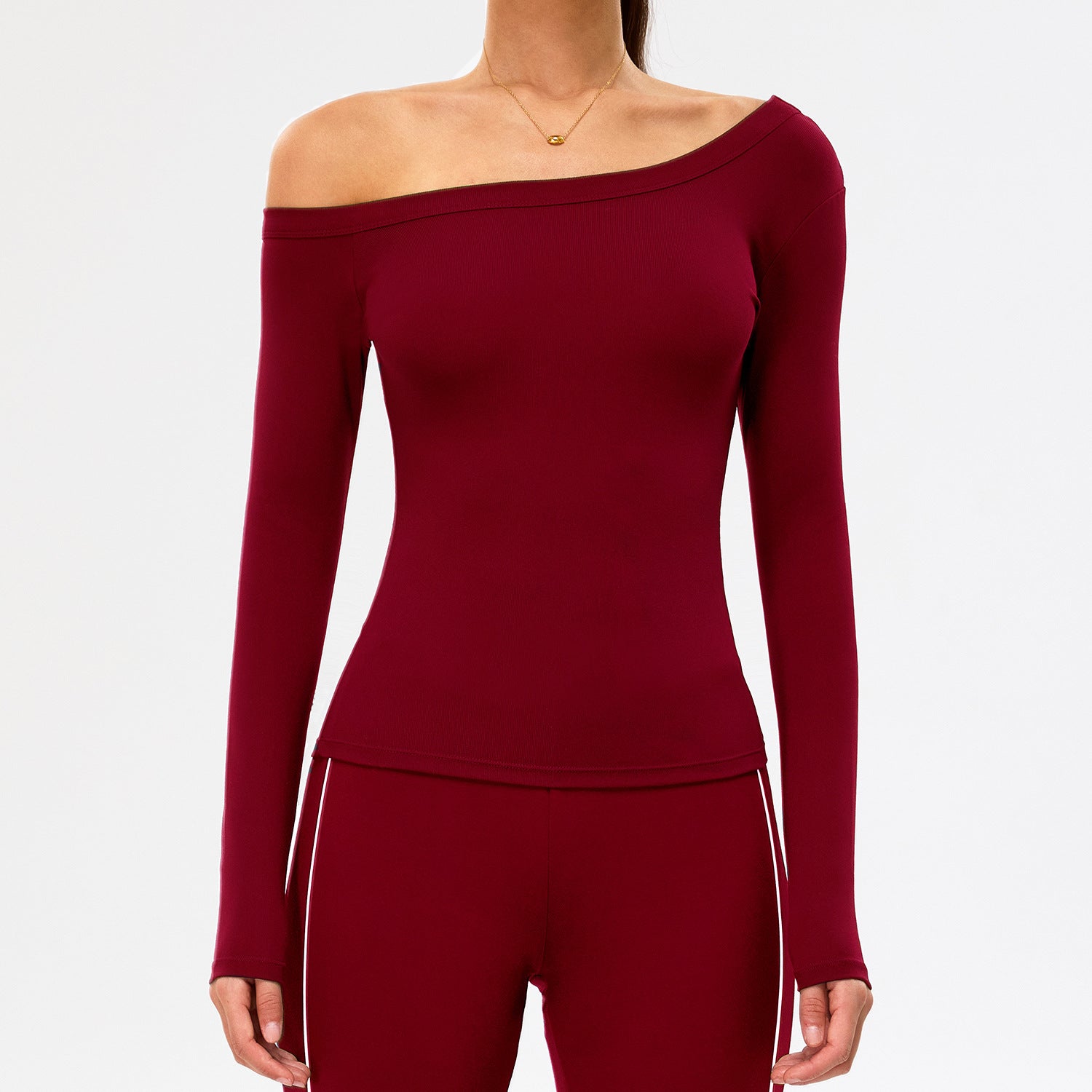 Stylish Off-Shoulder Top Quick-Drying long sleeve tops