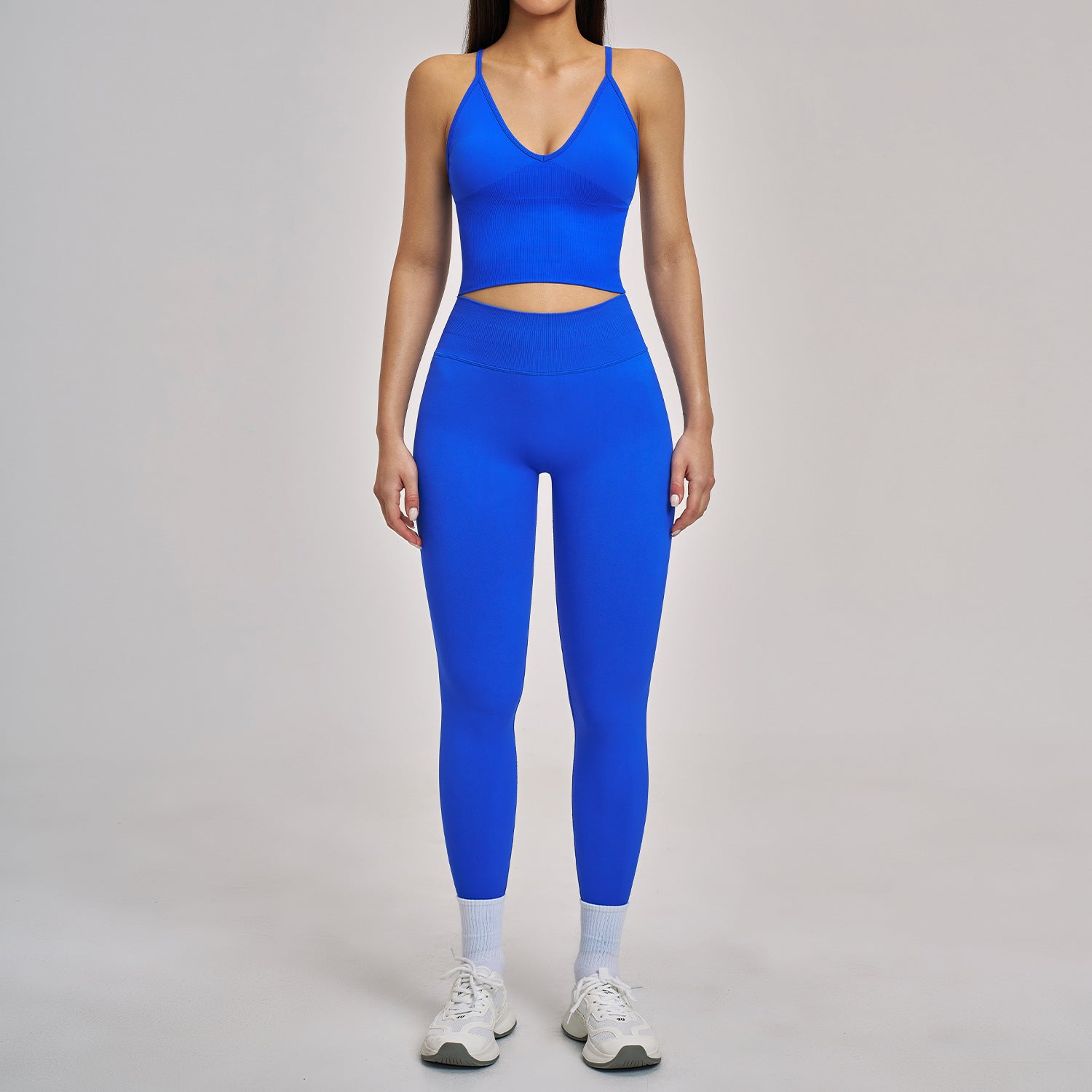 Women's seamless sports beas with leggings fitness yoga set